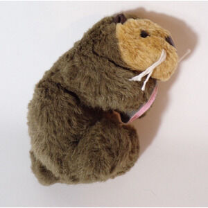 Monterey Bay Aquarium Sea Otter Holding Clam Plush Stuffed Toy Souvenir 8”